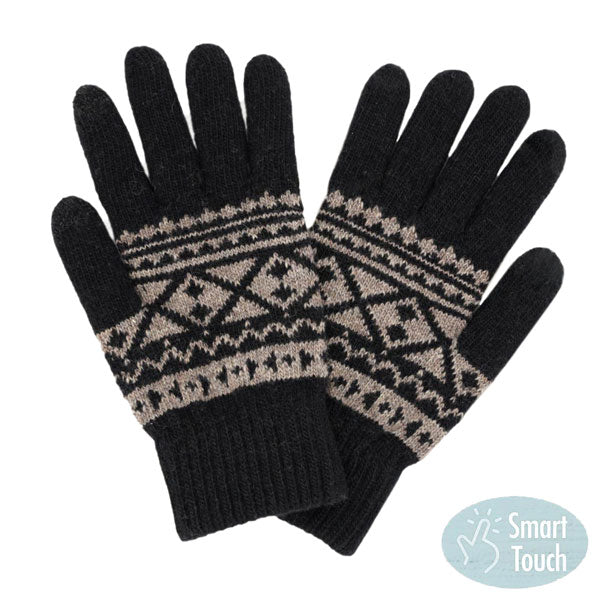 Knit Aztec Smart Gloves