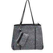 Large Tote Bag Women Work Bag Purse Neoprene Zip