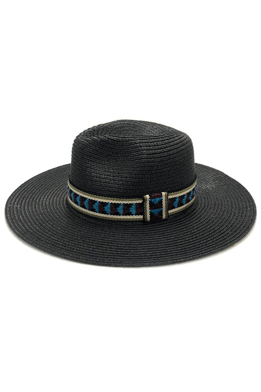 MULTI COLOR AZTEC BAND PANAMA HAT