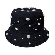 Pearl Embellished Bucket Hat