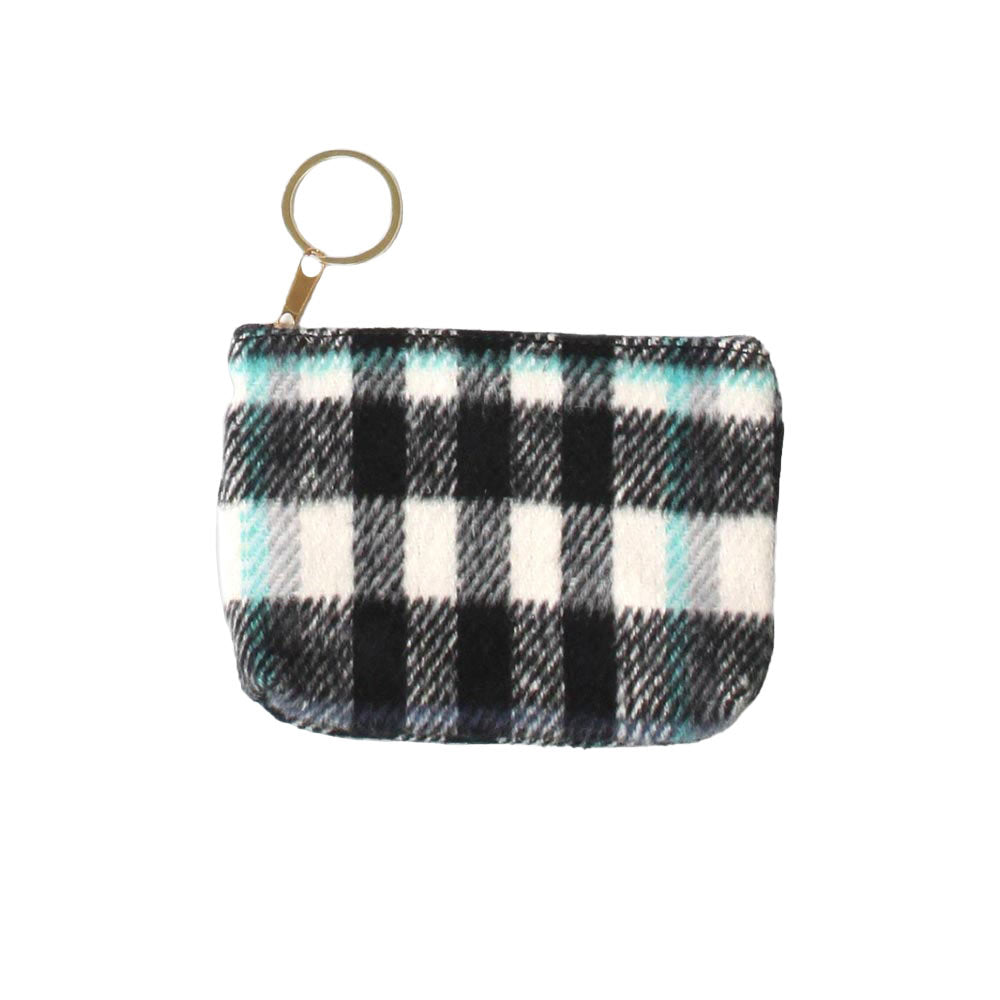 Plaid Check Coin Card Purse