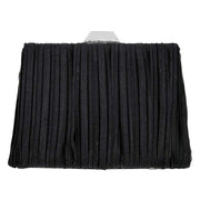 Pleated Evening Clutch Crossbody Bag