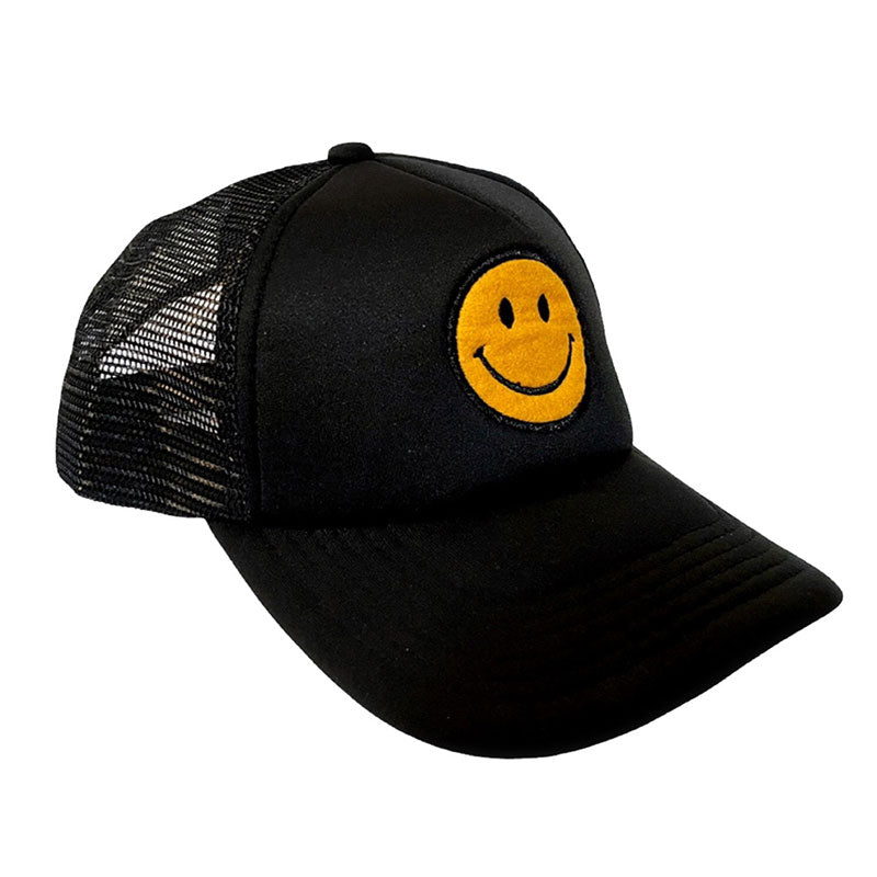 Smile Accented Mesh Back Baseball Cap