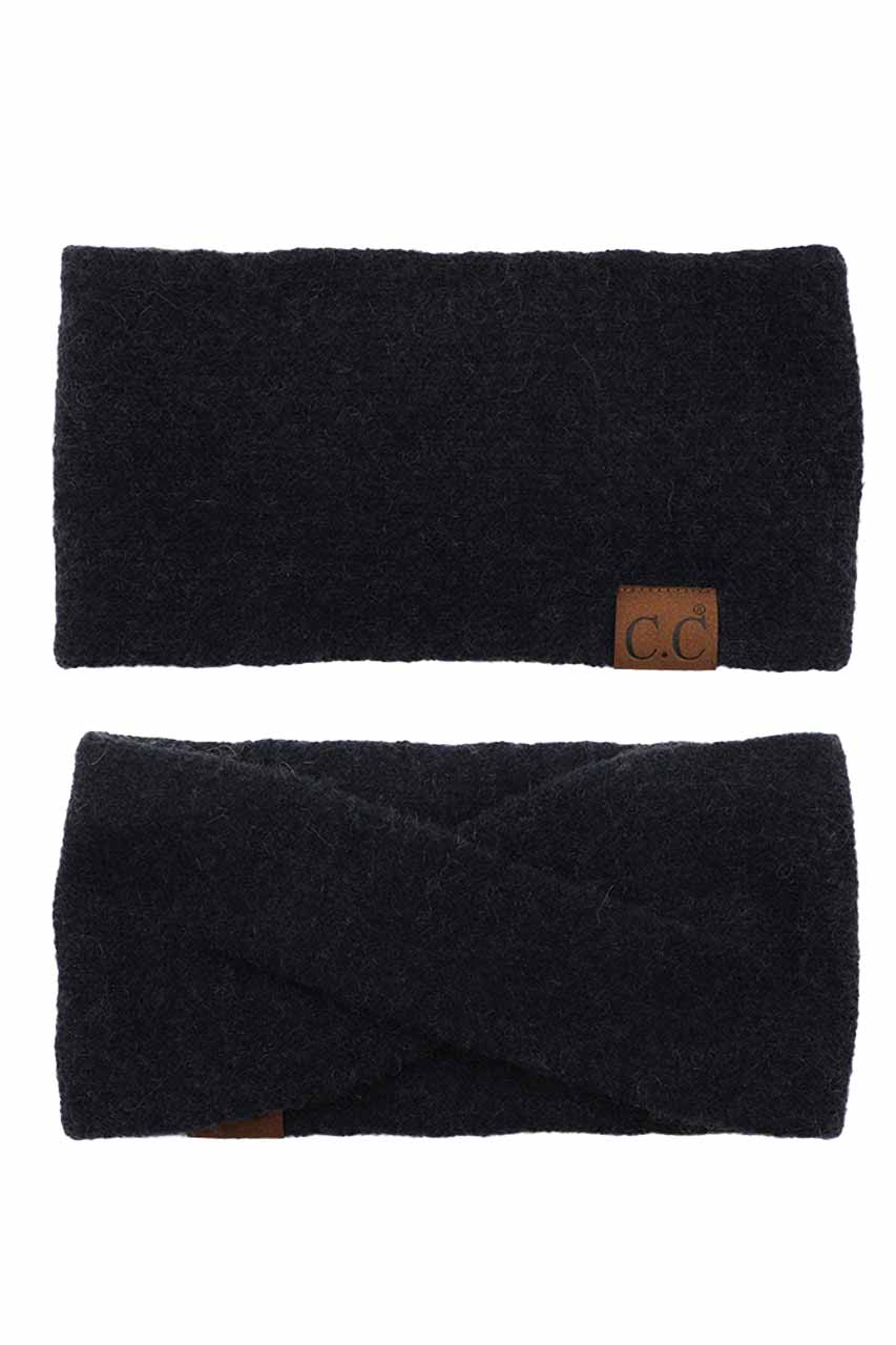 C.C Soft Recycled Fine Yarn Cuff Headwrap Earmuffs