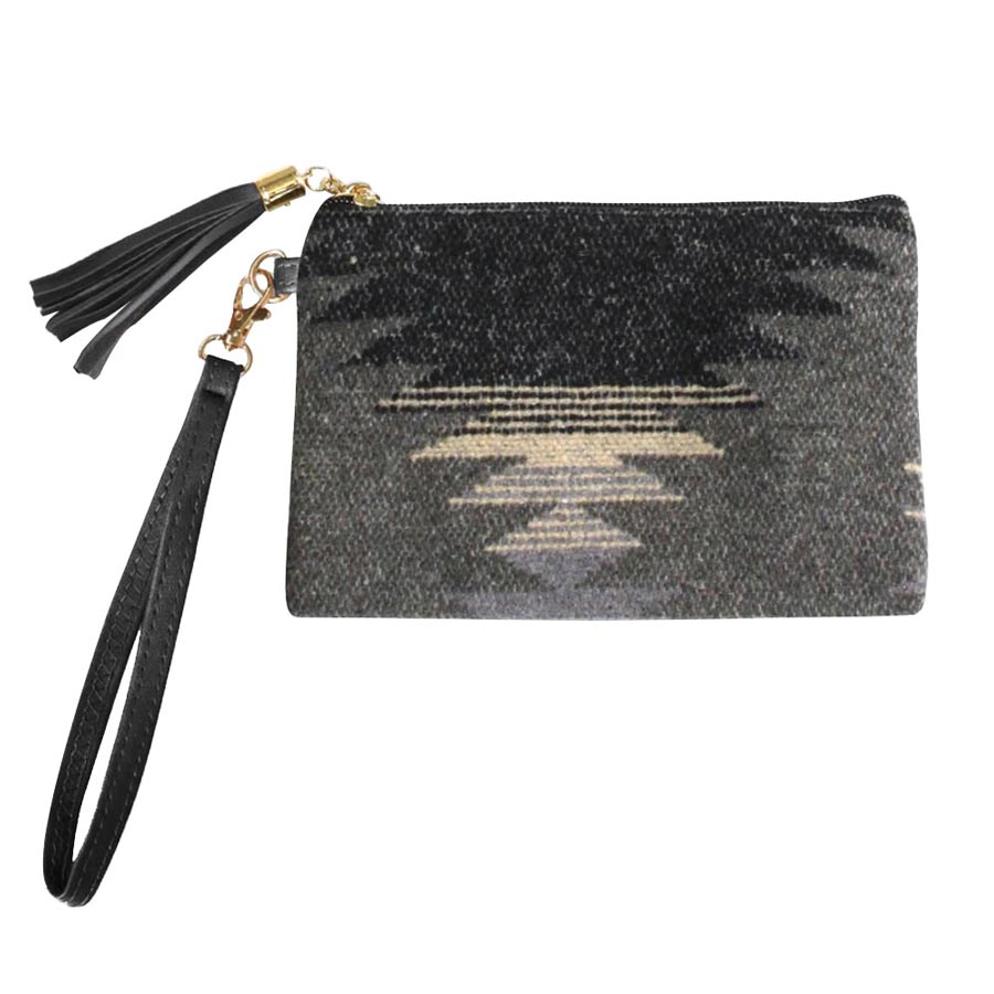 Stylish Western Patterned Wristlet Pouch Bag