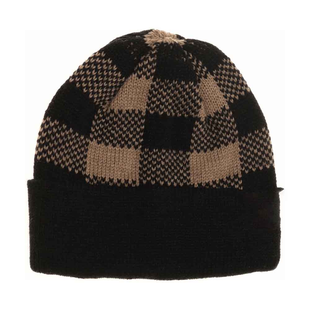 BABY Buffalo Plaid Cuff C.C Beanie