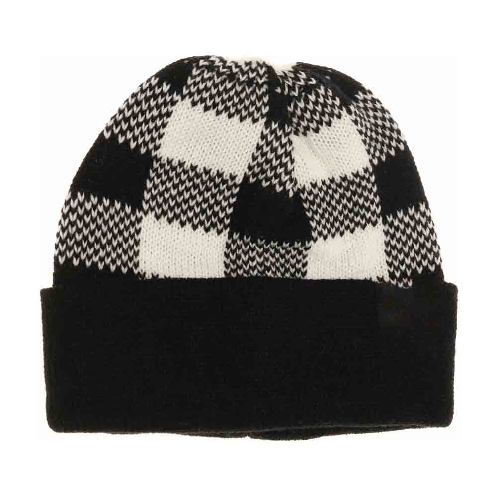 BABY Buffalo Plaid Cuff C.C Beanie