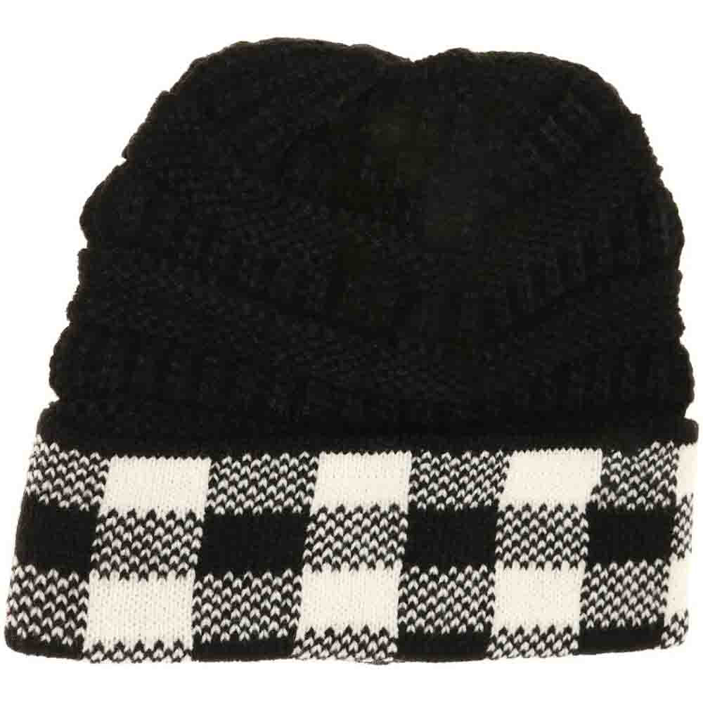 Buffalo Check C.C Beanie Tail