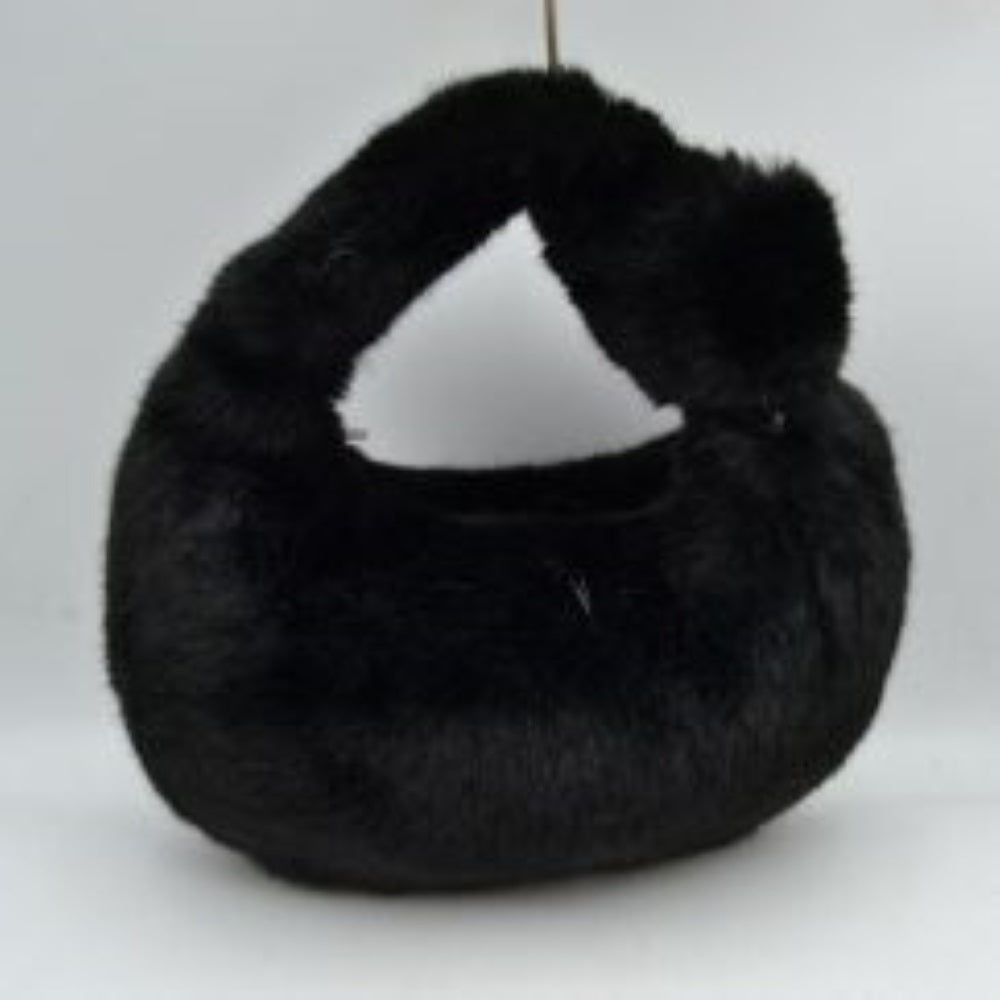 Structured Shoulder Bag with Long Double Straps and Clasp
