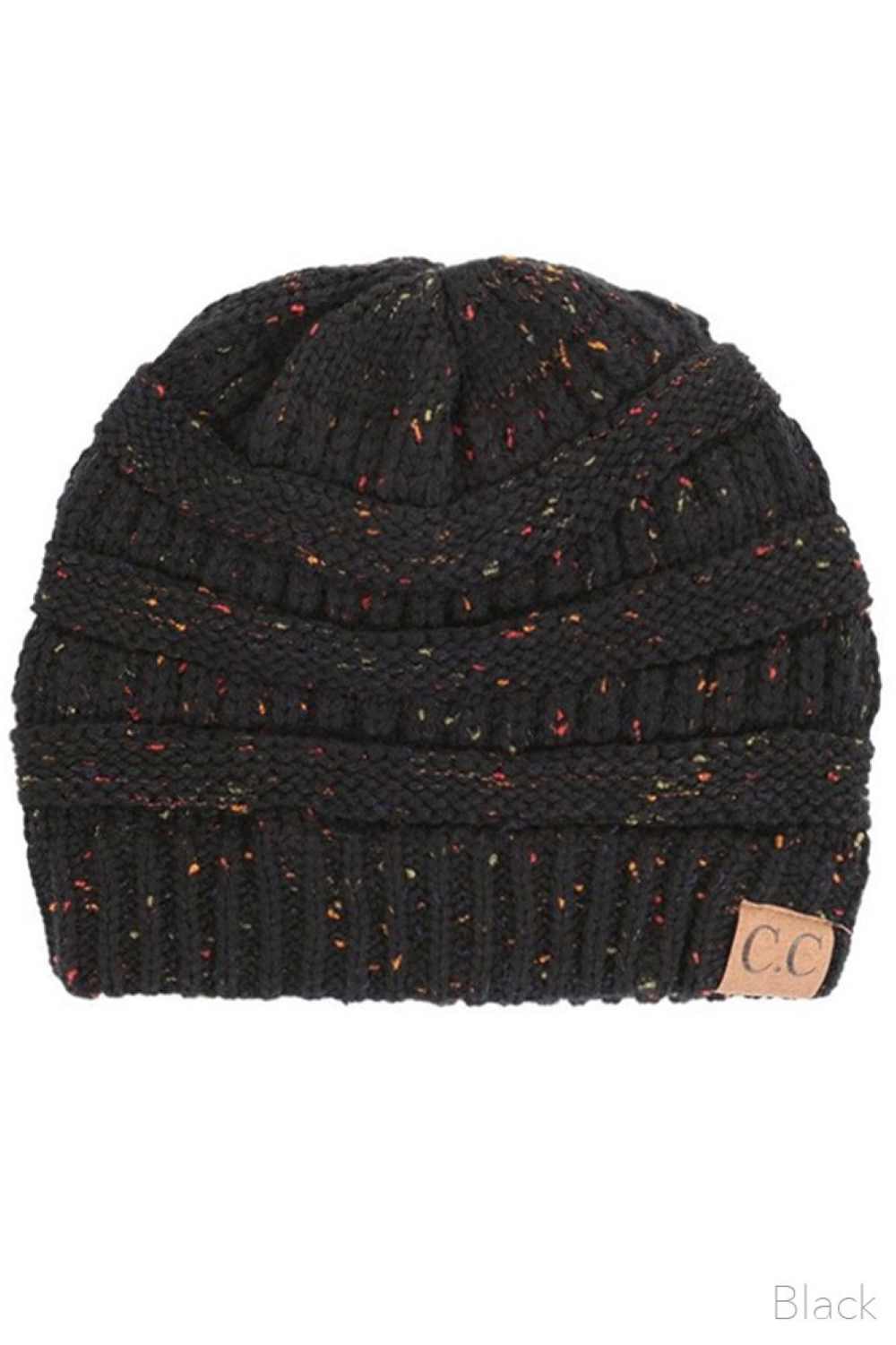 C.C Confetti Cable Knit Beanie