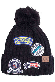 C.C Fashion Pom Beanie With Patch