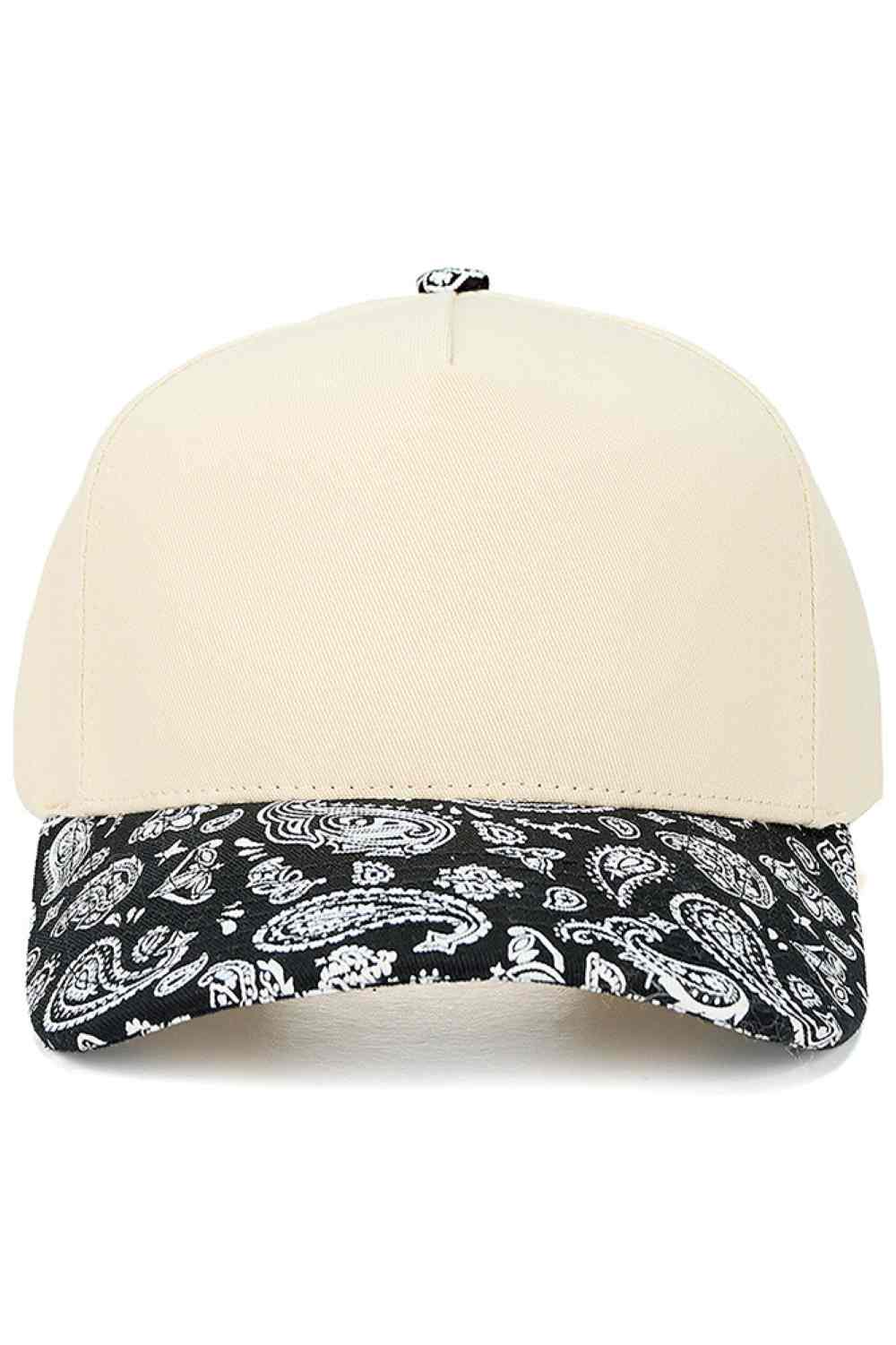 C.C Paisley Pattern Two Tone Trucker Cap