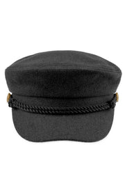 C.C Rope with Button Deco Solid Fisherman's Cap