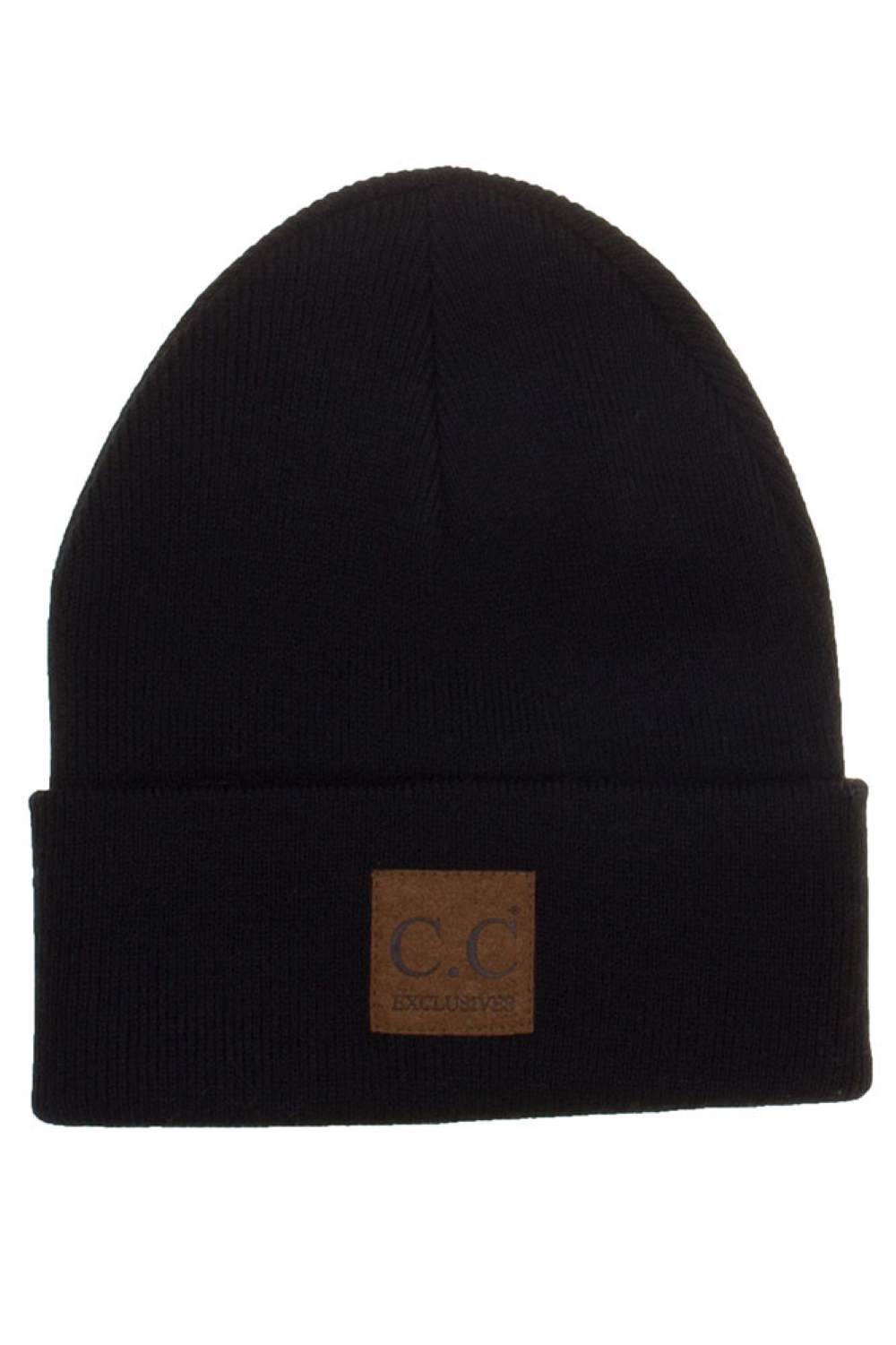 C.C Unisex Classic Basic Solid Color Beanie
