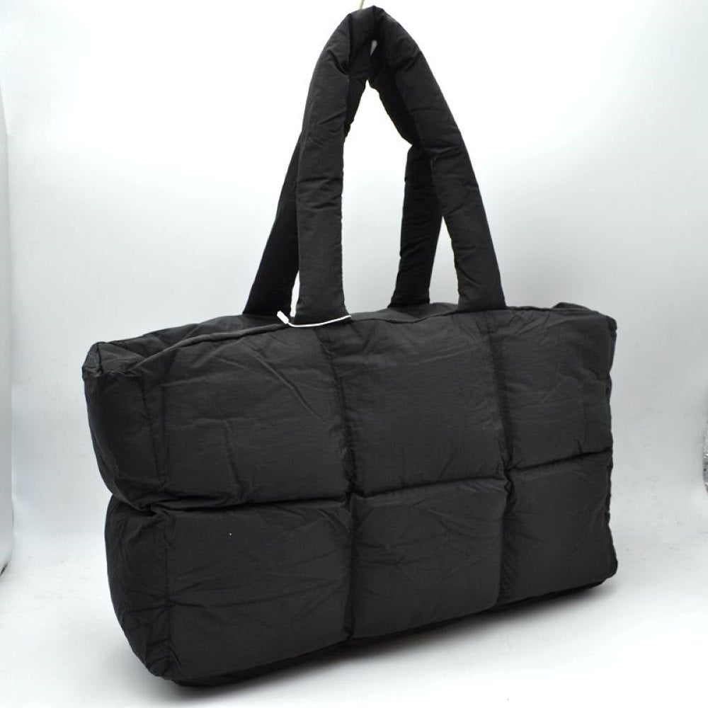 Chic Quilted Puffer Tote Bag