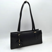 Elegant Shoulder Tote Bag with Decorative Charm