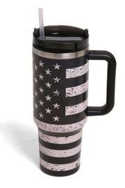 American Flag 40oz Handle Tumbler