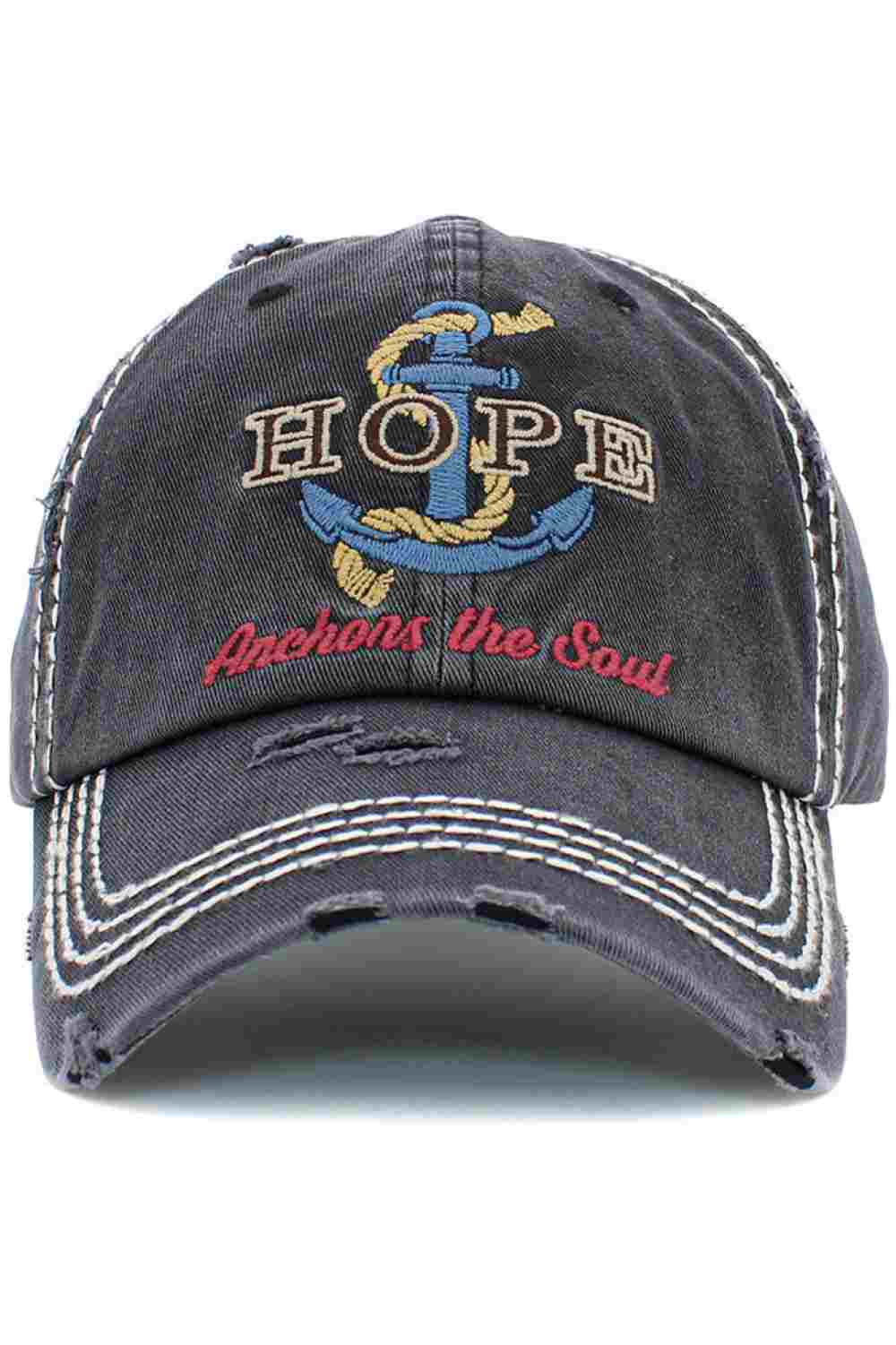 HOPE ANCHORS THE SOUL VINTAGE CAP