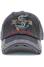 HOPE ANCHORS THE SOUL VINTAGE CAP