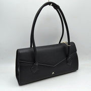 Minimalist Structured Shoulder Bag with Envelope Flap