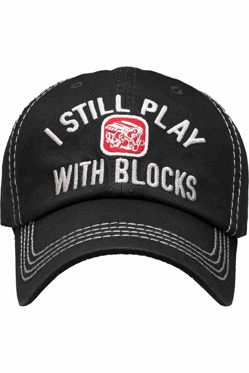I STILL PLAY BLOCKS VINTAGE BASEBALL CAP