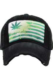 LEAF FLAG VINTAGE BASEBALL CAP