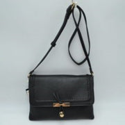 Braided Trim Crossbody Bag with Knot Accent Hardware