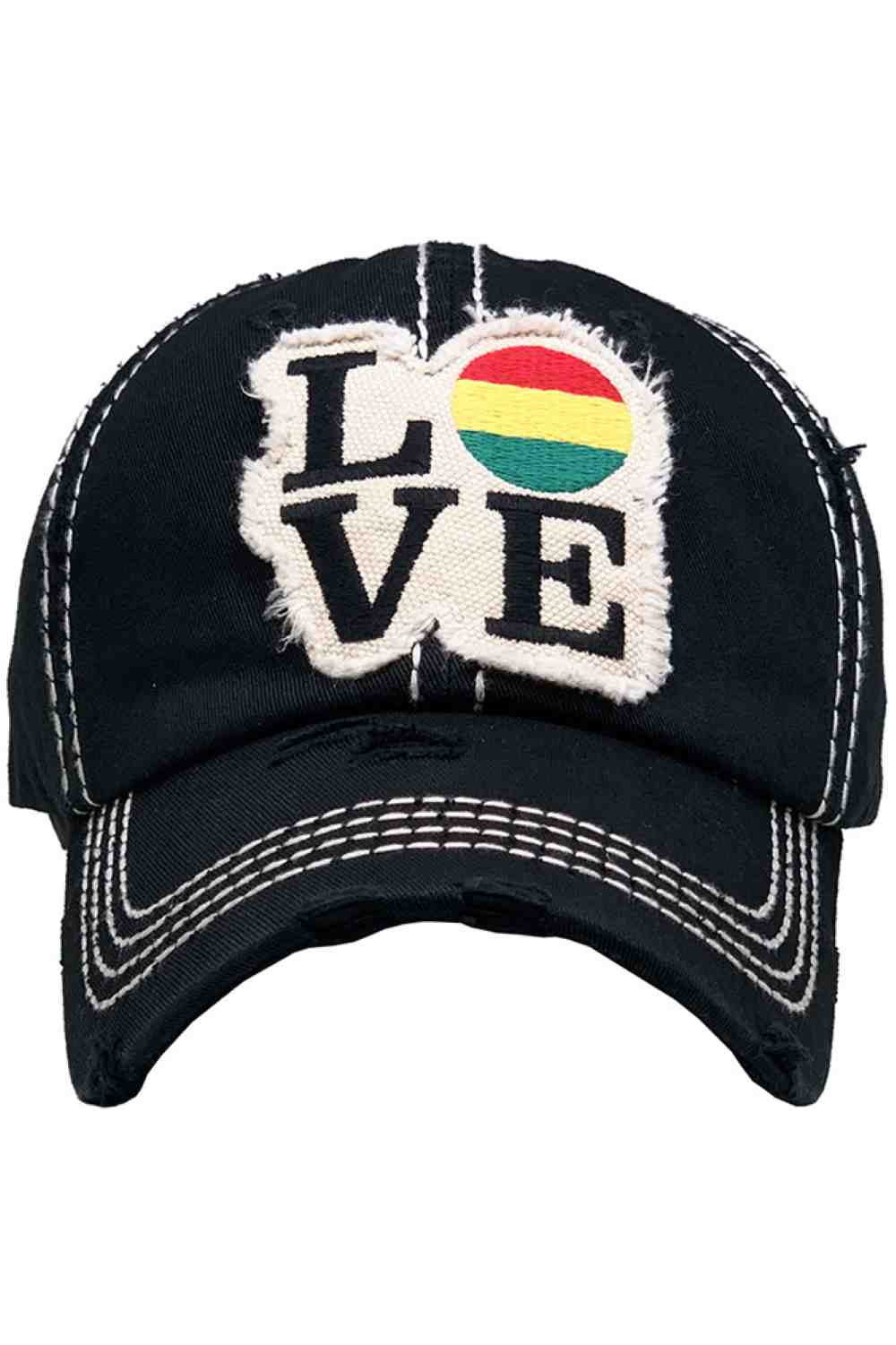 LOVE Vintage Distressed Baseball Cap