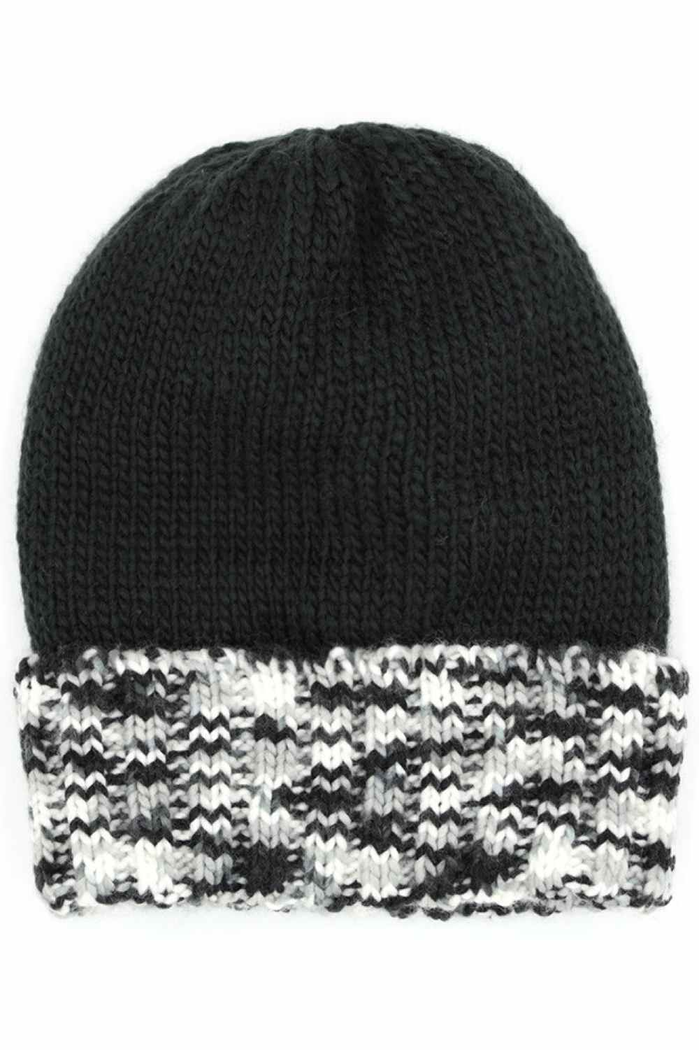 MULTI COLOR BAND FLEECE BEANIE
