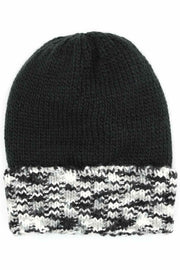 MULTI COLOR BAND FLEECE BEANIE
