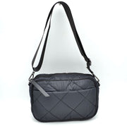 Quilted Puffer Crossbody Bag with Adjustable Webbing Strap