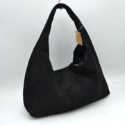 Minimalist Slouchy Hobo Shoulder Bag with Wide Strap