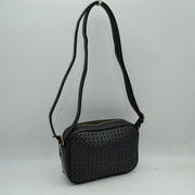 Woven Camera Crossbody Bag with Adjustable Shoulder Strap