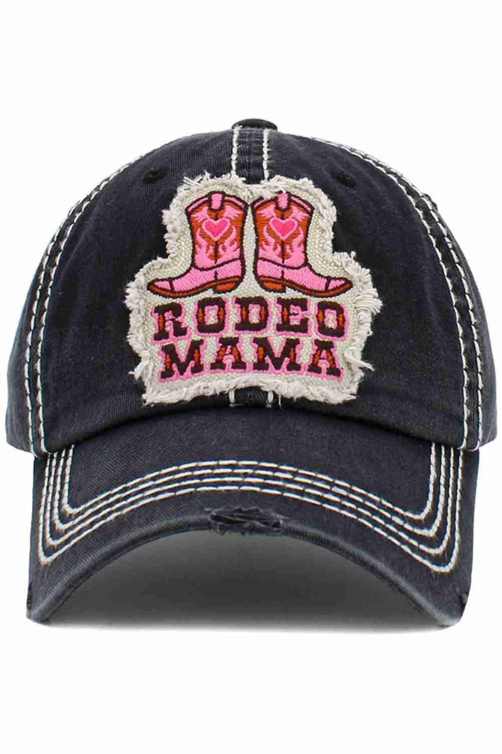 RODEO MAMA WASHED VINTAGE BASEBALL CAP