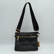 Sleek Multi-Pocket Puffer Crossbody Bag