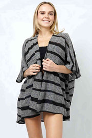 Stripe Relaxed Fit Knit Kimono
