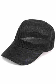 Summer Straw Solid Baseball Cap