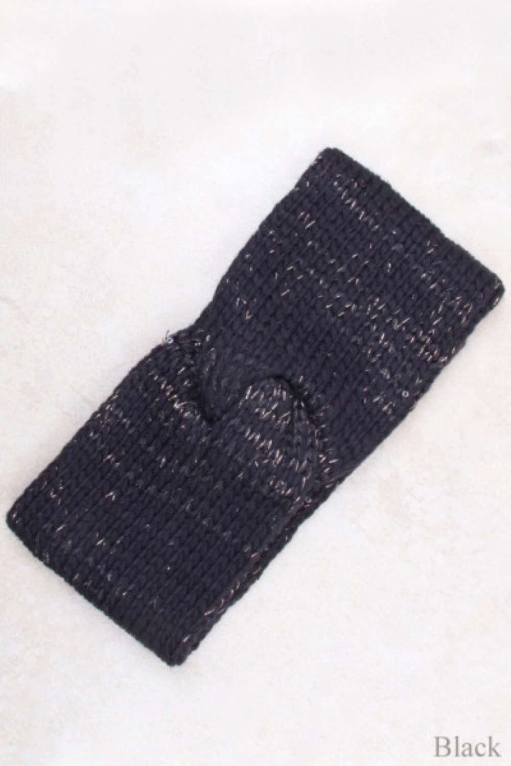 Two Color Knit with Spangle Head Band