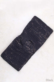 Two Color Knit with Spangle Head Band