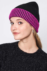 Two Tone Cuff Beanie