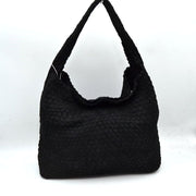 Woven Intrecciato Hobo Bag with Integrated Shoulder Strap