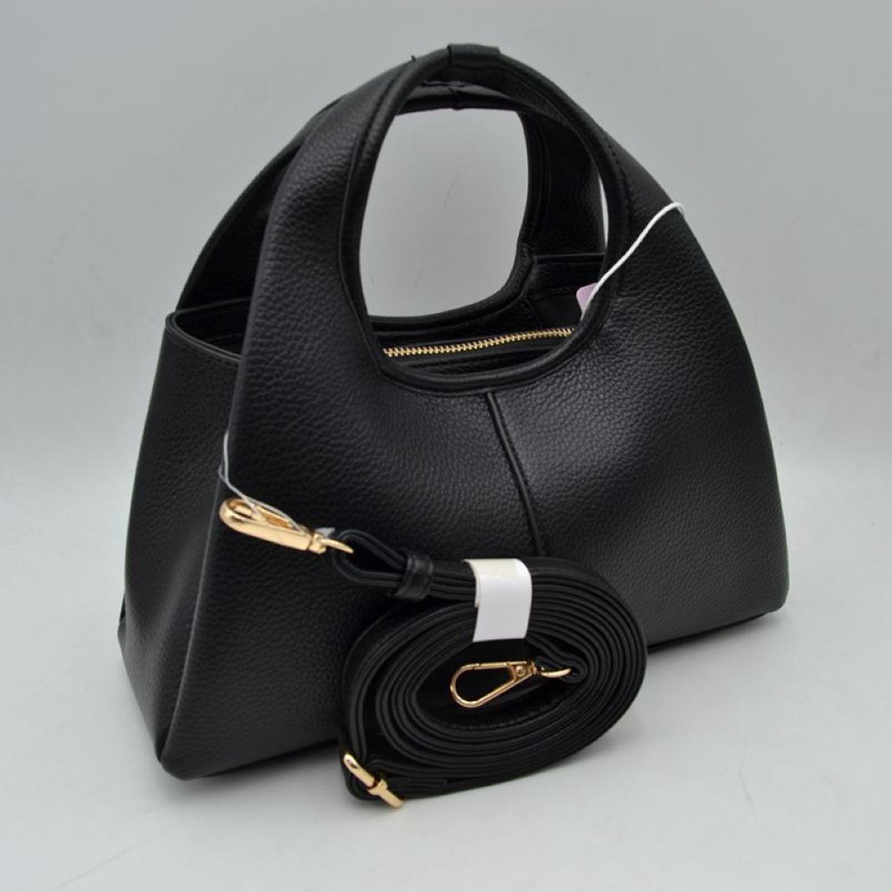 Textured Slouchy Handbag with Detachable Shoulder Strap