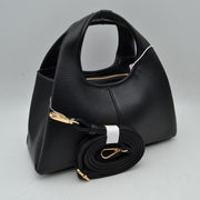 Textured Slouchy Handbag with Detachable Shoulder Strap