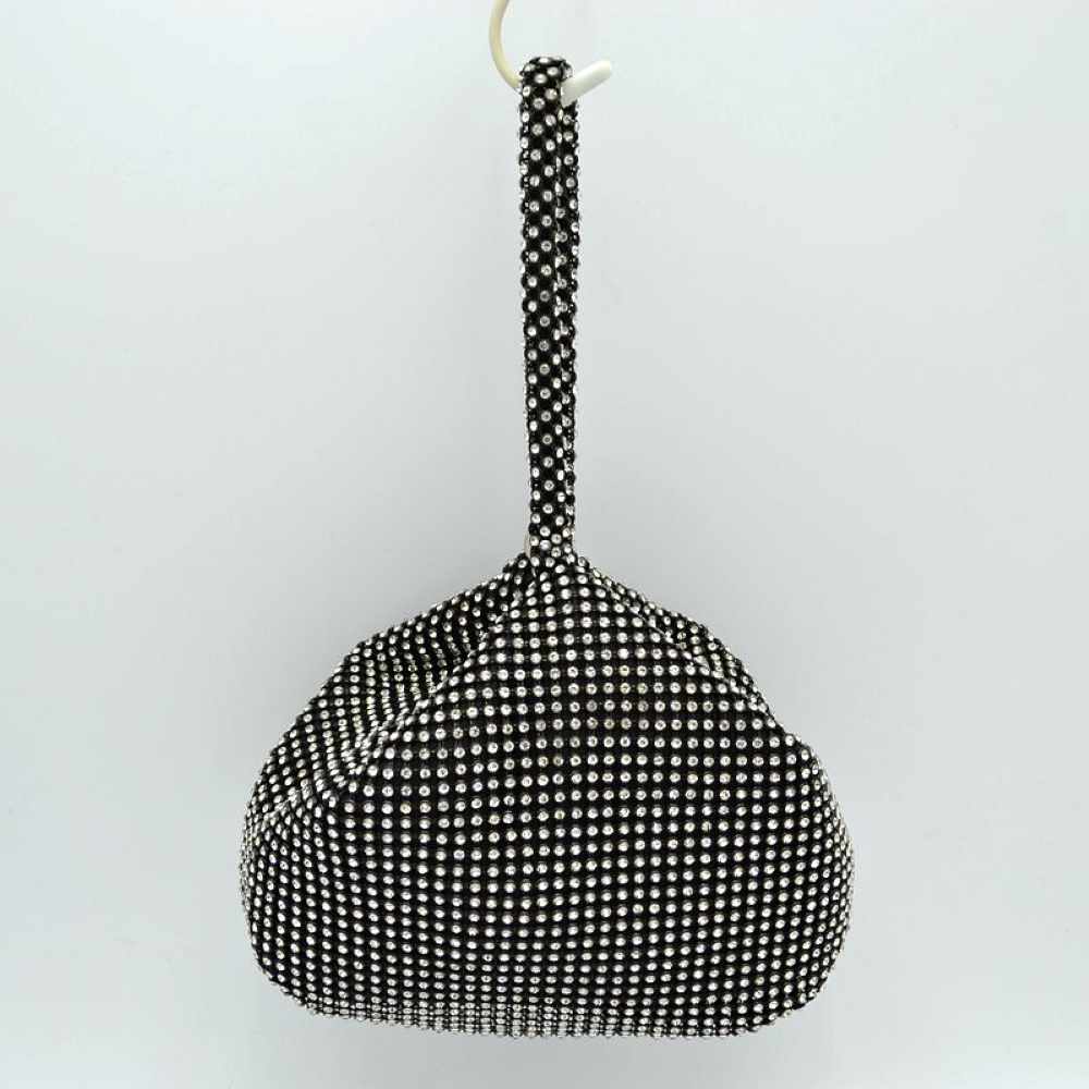 Chic Rhinestone Bling Wristlet Evening Bag
