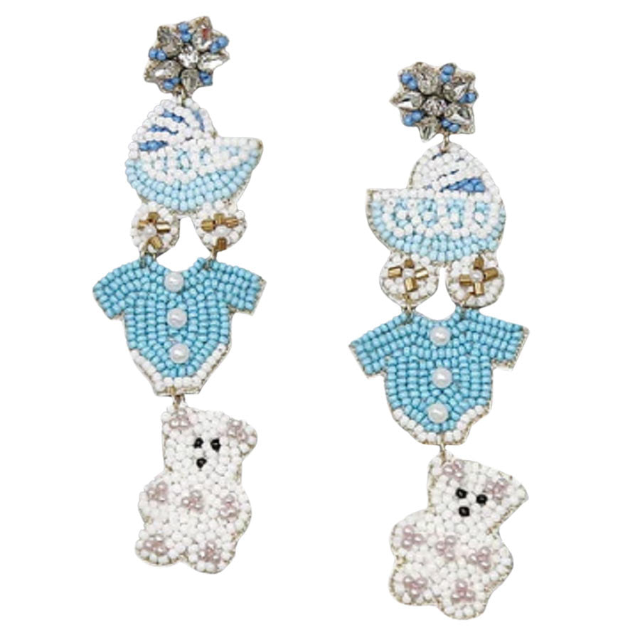 Baby Tiered Seed Bead Earrings