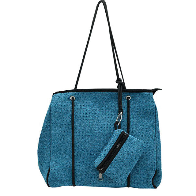 Large Tote Bag Women Work Bag Purse Neoprene Zip