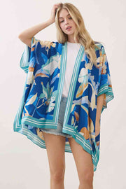 Bohemian Floral Print Kimono Cover Up