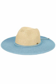 C.C Two Tone Panama Sun Hat with Band