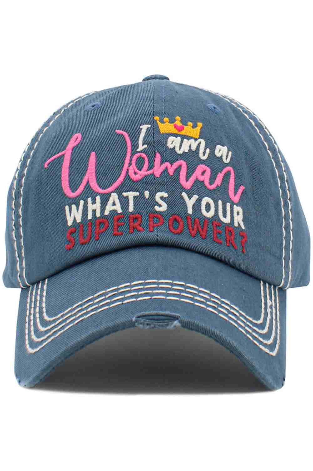 I AM A WOMEN SUPERPOWER Vintage Ball Cap