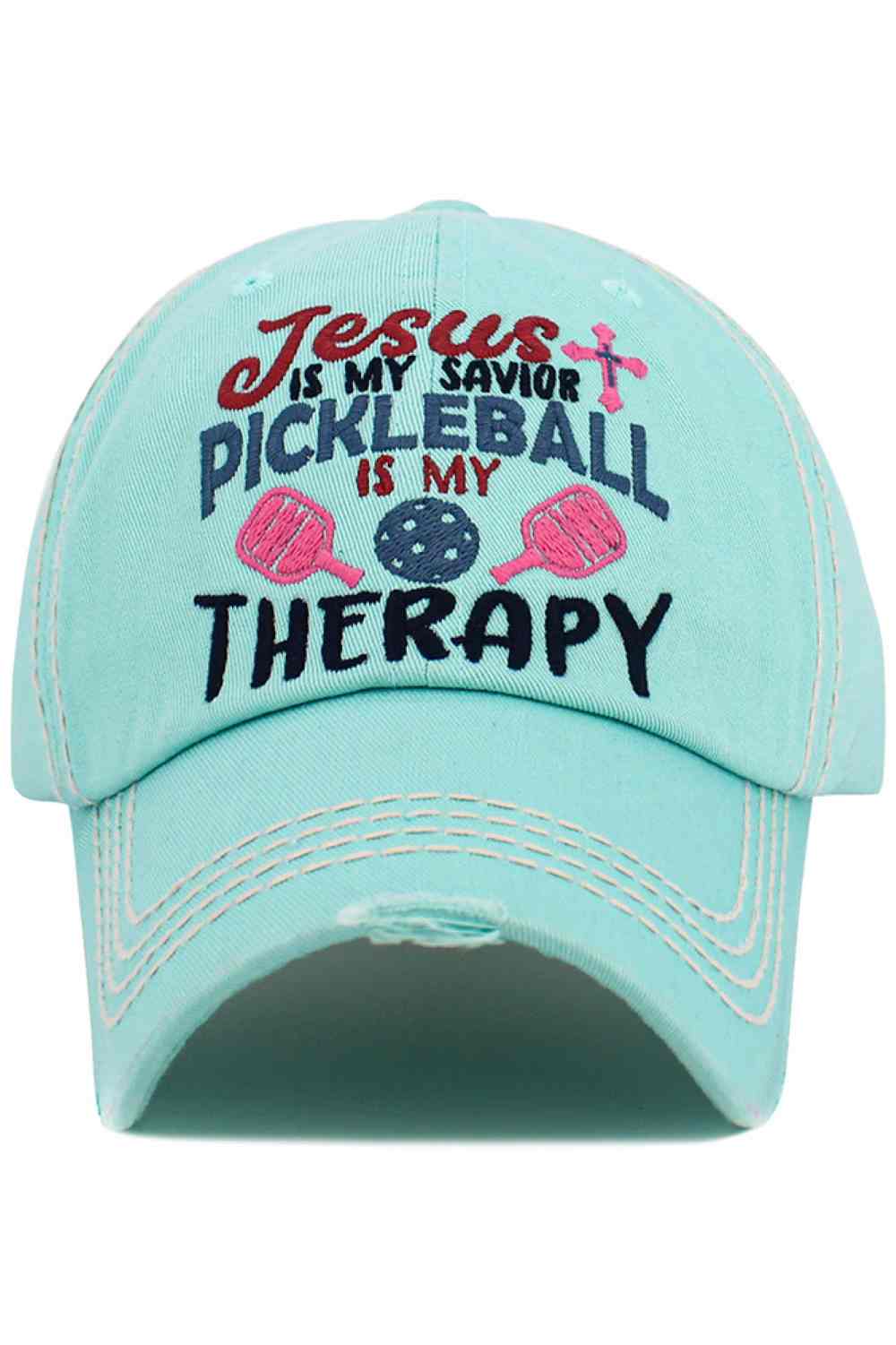 JESUS IS MY SAVIOR PICKLEBALL Vintage Baseball Cap